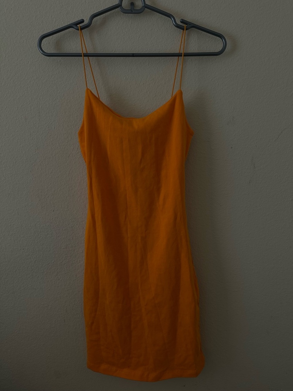 NWT Fitted Spaghetti Strap Dress - Orange